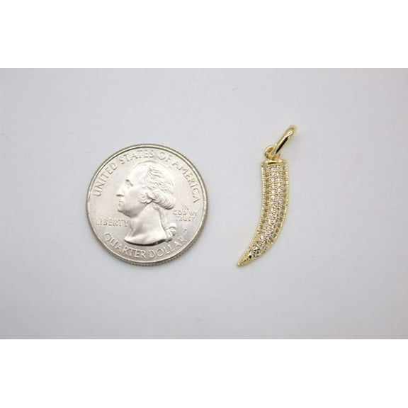 18K Gold Filled Wolf Tooth Pendant