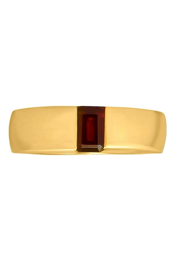 18K Gold Over Brass Natural Hessonite Garnet Ring s.7 Jewelry RM-1772 TGR1045_A_7