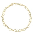 thumbnail image 2 of Italian Sterling Silver Double-Heart Link Bracelet | Ross Simons 2 of 12