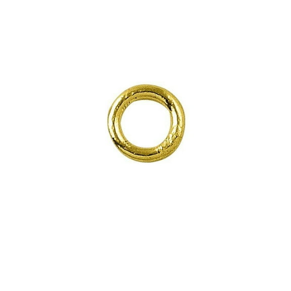 18K Gold Overlay Closed Jump Ring JCG-100-5MM
