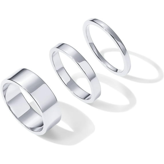 18K Gold Plated 3 Rings Set | Gold Stacking Rings for Women | Stacking Ring Set