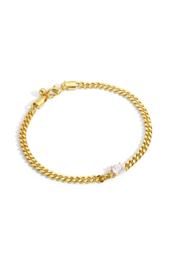 18K Gold Plated Heart Charms Bracelets For Girls, Gold Chain Bracelets Cute Bangle Bracelet For Women Cubic zirconia Link Bracelet Valentine's Gifts