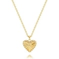 thumbnail image 1 of 18K Gold Plated Pendant Necklace Medallion Coin Heart Y Shaped Chain Toggle Necklace for Women Jewelry, 1 of 14