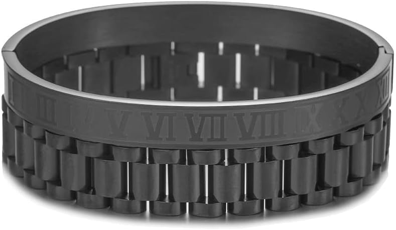 Men's Stainless Steel Beaded Bracelet With Adjustable Clasp - Unisex Jewelry Gift For Him Or Her