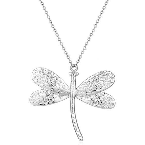 18K Gold Plated Stainless Steel Dragonfly Charms Necklace for Women - Exquisite Animal Insect Choker for Holiday, Cocktail Party, School & Class - Stylish Dragonfly Jewelry
