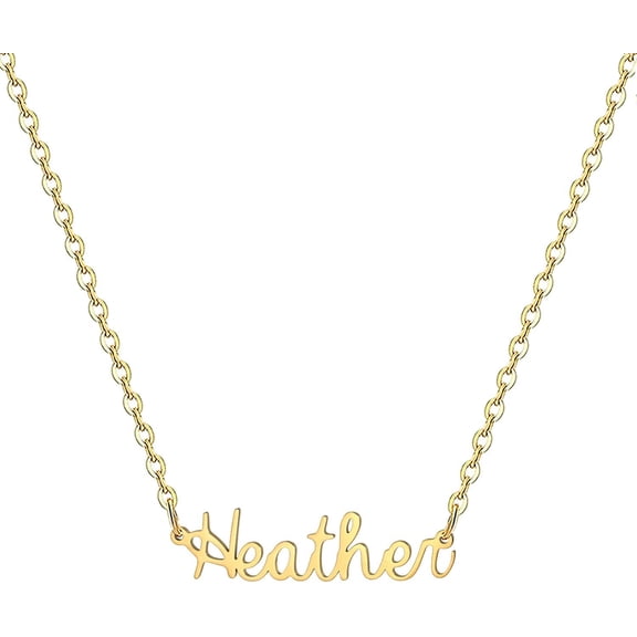 18K Gold Plated Stainless Steel Name Necklace Personalized Custom Name Necklace Customized Nameplate Necklace For Women[o2458]