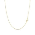 KEZEF 18K Gold Plated Sterling Silver Necklace 1mm Box Chain