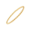 thumbnail image 1 of 18K Gold Plated Sterling Silver Stack Ring, Rope, 1 of 6