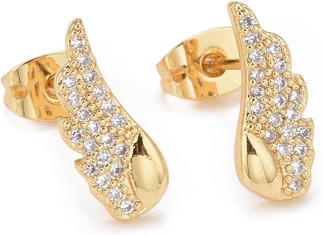 Chunky Gold Wings Earrings 1\