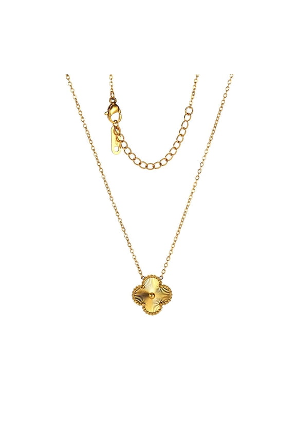 18K Gold Plated necklace Black/Red Clover necklace for Women Fashion Jewelry necklace Jewelry Gifts for Women