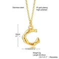 thumbnail image 1 of 18K Gold Plating Letters Pendant Women's Stainless Steel Chain Necklace 40+5cm, 1 of 7