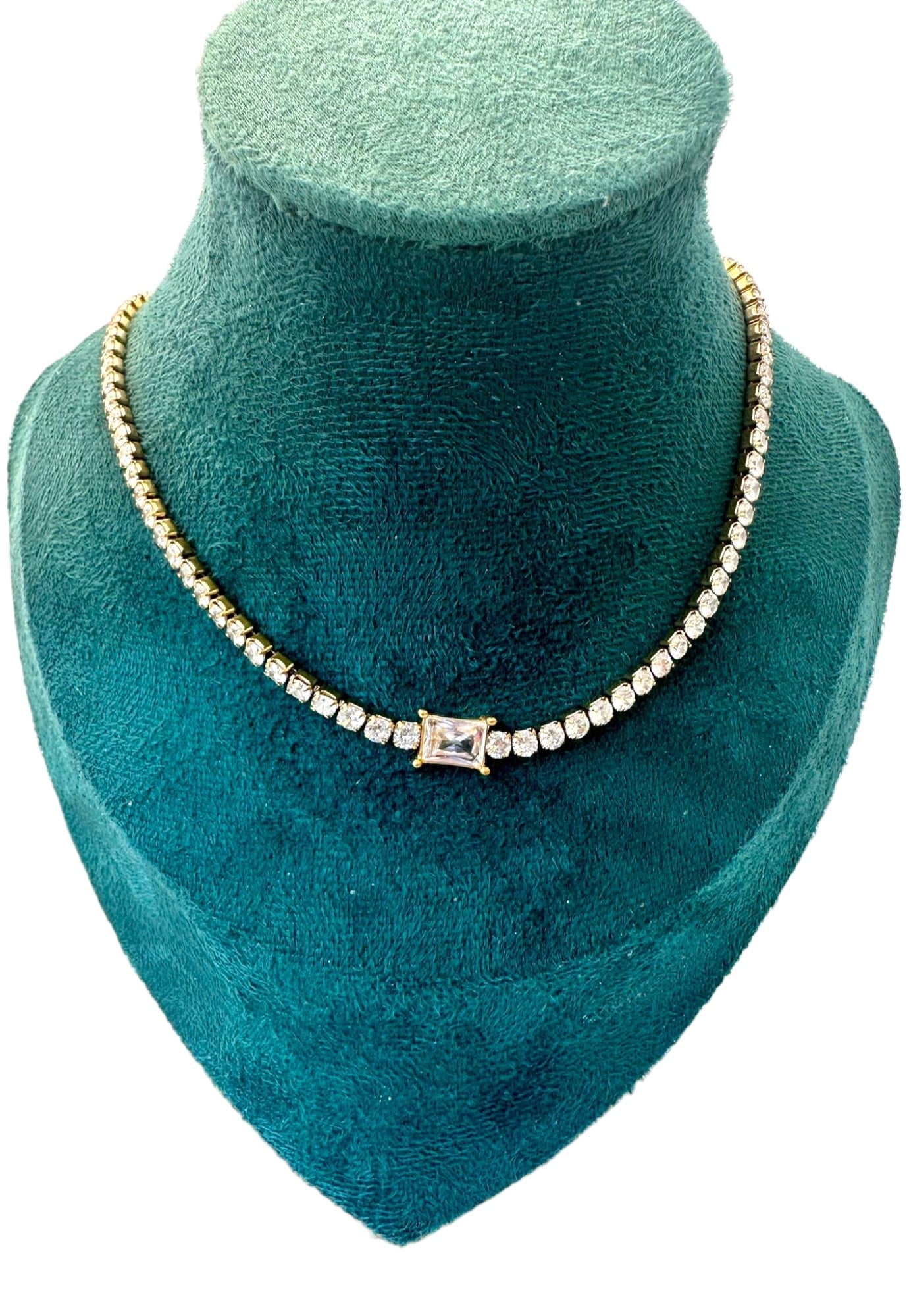 LAPRECIEUZ DE ARTHES JEWELRY 18K Yellow Gold-Plated Emerald CZ