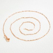 CHAINSSILVER 18K Gold plated chains with 925 Sterling Silver necklace for Women Silver Link Chain for Girls Womens- 18 Inch (45cm) - Gold necklaces