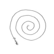 CHAINSSILVER 18K Gold plated chains with 925 Sterling Silver necklace for Women Silver Link Chain for Girls Womens- 18 Inch (45cm) - Silver necklaces