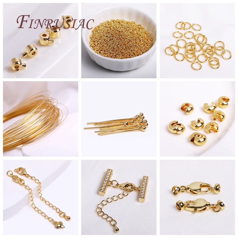18K Real Gold Plated Supplies For Jewelry Wholesale 14K 18K Gold Plated