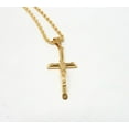 thumbnail image 1 of 18K Rope Gold Filled Cross Crucifix Pendant Necklace for Men Women Wife Husband Religious Fashion Jewelry, 1 of 5
