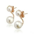 thumbnail image 1 of 18K Rose Gold Filled Small Huggie fashion women Earrings 00216, 1 of 1