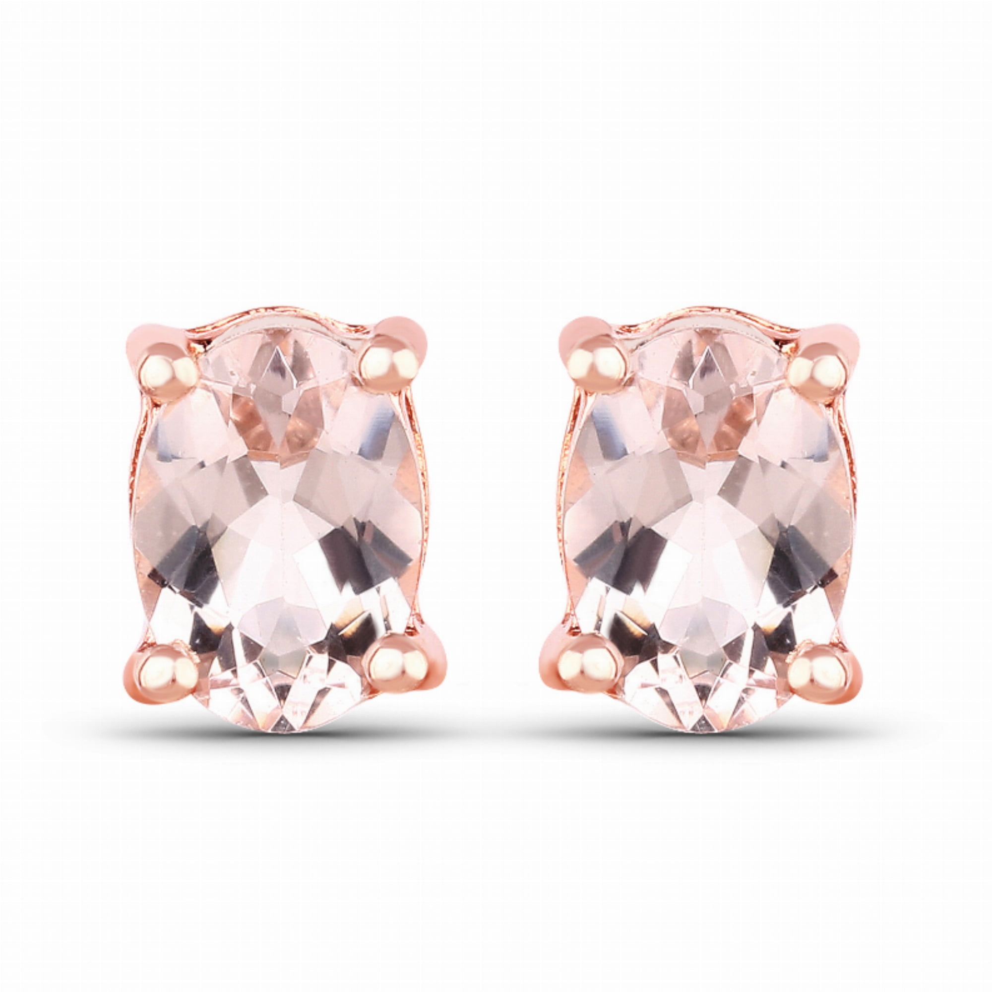 Genuine morganite earrings sale