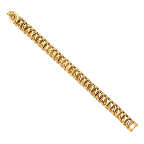 18K Rose Gold Plated Thick Watch Band Bracelet