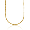 thumbnail image 1 of 18K Solid Yellow Gold 3mm Round Cable Rolo Link Chain Belcher Necklace, 1 of 9