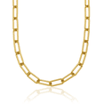 thumbnail image 1 of 18K Solid Yellow Gold 5mm Paperclip Cable Rolo Link Chain Belcher Necklace, 1 of 7
