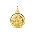 thumbnail image 1 of 18K Solid Yellow Gold Baptism Medal (14 mm), 1 of 3