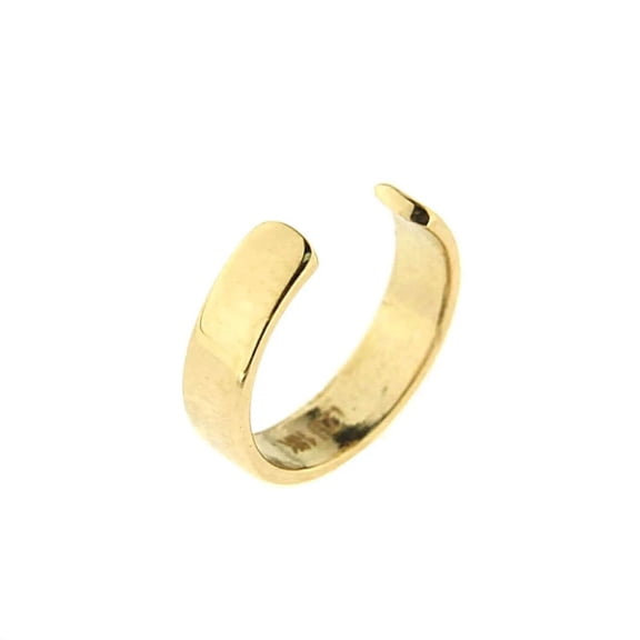 18K Solid Yellow Gold Cuff Earring