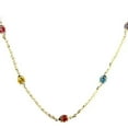 thumbnail image 1 of 18K Solid Yellow Gold Multi Color Enamel Lady Bug 16 inches Necklace in line, 1 of 3