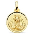 thumbnail image 1 of 18K Solid Yellow Gold Our Lady Of Guadalupe Medal (14 mm), 1 of 3