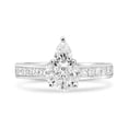 thumbnail image 1 of 18K White Gold 1 3/8 Cttw Diamond Pear Shaped Composite Style Engagement Ring (F-G Color, VS1-VS2 Clarity) - Ring Size 6.5, 1 of 7