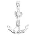 thumbnail image 1 of 18K White Gold 3D Anchor Pendant - 36 mm, 1 of 3