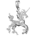 thumbnail image 1 of 18K White Gold 3D Unicorn Pendant - 28 mm, 1 of 3