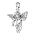 thumbnail image 1 of 18K White Gold Angel 3D Pendant - 28 mm, 1 of 3