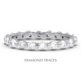 thumbnail image 1 of 18K White Gold Bar Setting 0.91 Carat Total Natural Diamonds Classic Eternity Ring, 1 of 1
