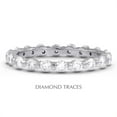 thumbnail image 1 of 18K White Gold Bar Setting 1.06 Carat Total Natural Diamonds Classic Eternity Ring, 1 of 1