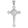 thumbnail image 1 of 18K White Gold Celtic Cross Pendant - 51 mm, 1 of 3