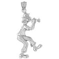 thumbnail image 1 of 18K White Gold Clown Pendant - 39 mm, 1 of 3