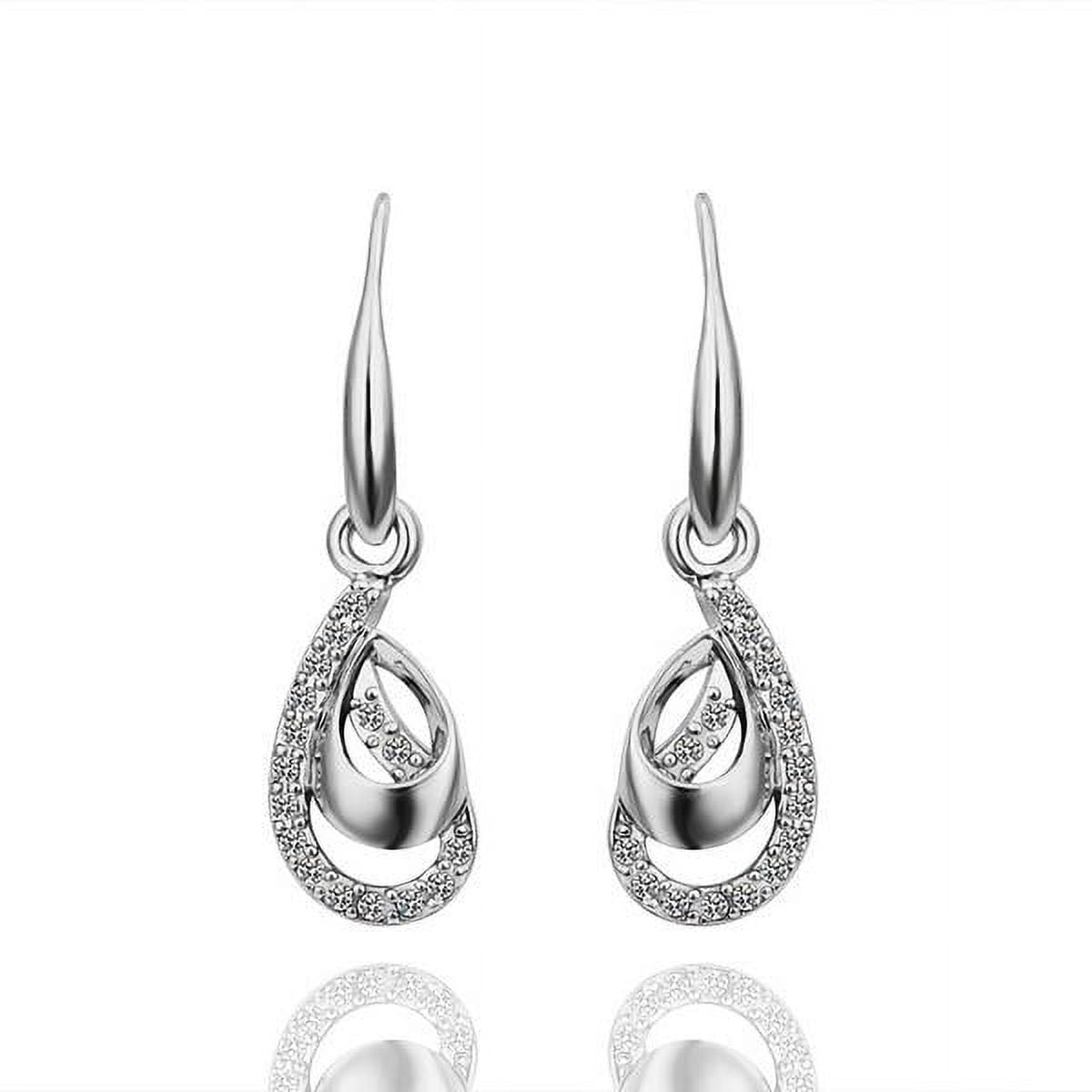 Gold drop down earrings Clearance