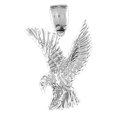 thumbnail image 1 of 18K White Gold Eagle Pendant - 29 mm, 1 of 3