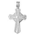 thumbnail image 1 of 18K White Gold Glory Cross Pendant - 35 mm, 1 of 3