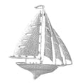 thumbnail image 1 of 18K White Gold Sailboat Pendant - 42 mm, 1 of 2