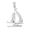 thumbnail image 1 of 18K White Gold Sailboat Pendant - 44 mm, 1 of 3