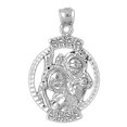 thumbnail image 1 of 18K White Gold Saint Christopher Pendant - 34 mm, 1 of 3