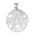 thumbnail image 1 of 18K White Gold Sand Dollar Pendant - 41 mm, 1 of 3