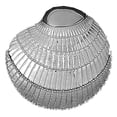 thumbnail image 1 of 18K White Gold Sea Shell Pendant - 40 mm, 1 of 2