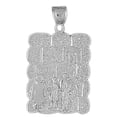 thumbnail image 1 of 18K White Gold Wailing Wall Pendant - 40 mm, 1 of 3