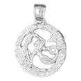 thumbnail image 1 of 18K White Gold Zodiac - Aquarius Pendant - 32 mm, 1 of 3