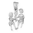 thumbnail image 1 of 18K White Gold Zodiac - Gemini Pendant - 45 mm, 1 of 3