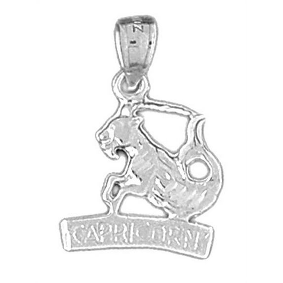 18K White Gold Zodiac - Sagittarius Pendant - 23 mm