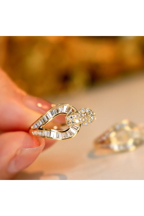 18K White Gold and Diamond Rings. 0.50CT Diamond